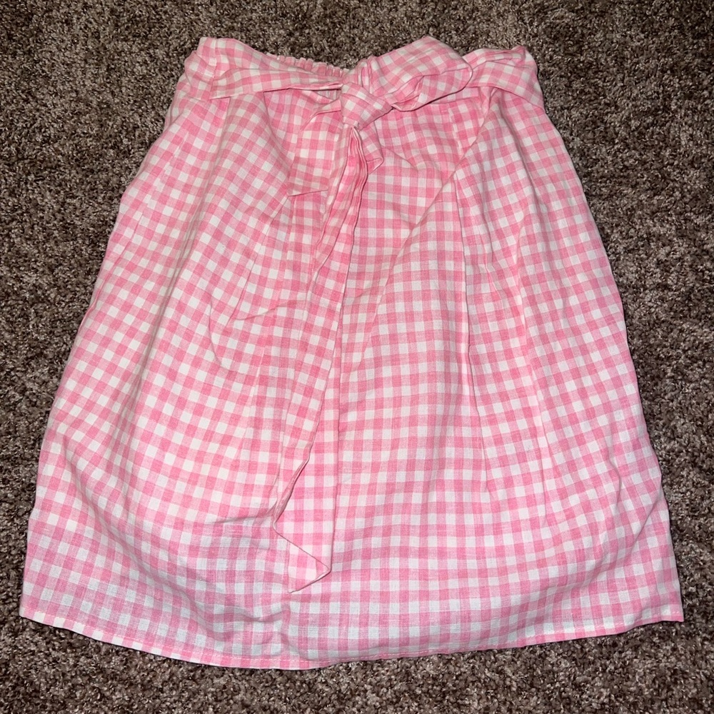 Pink Gingham Skirt